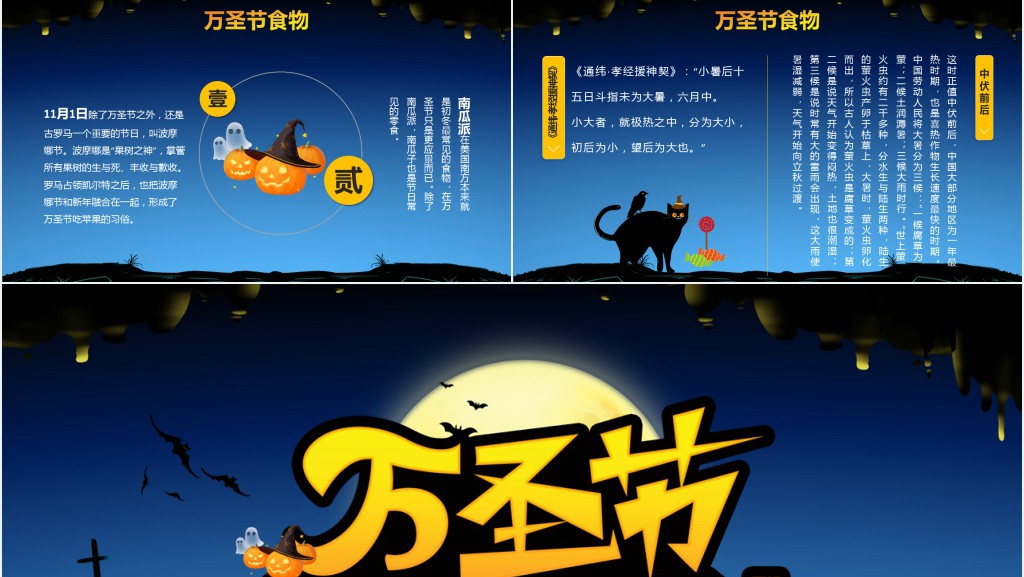 万圣节活动主题班会PPT模板 万圣节活动主题班会PPT模板