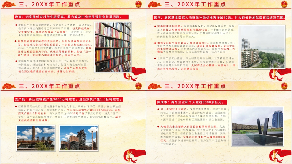 新起点新时代全国两会政府工作报告解读PPT模板