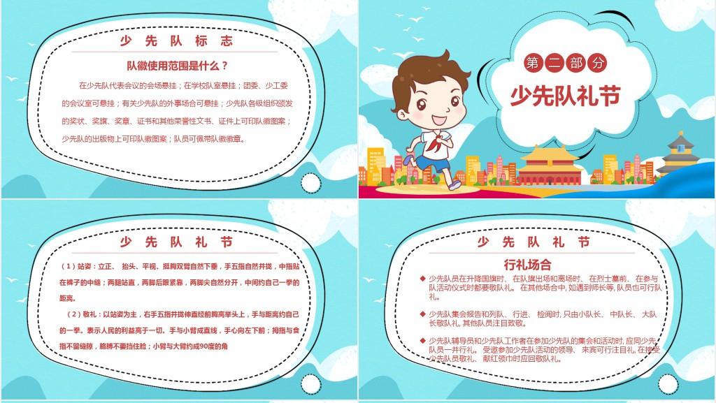 中国少先队礼仪基本规范PPT课件 中国少先队礼仪基本规范PPT课件