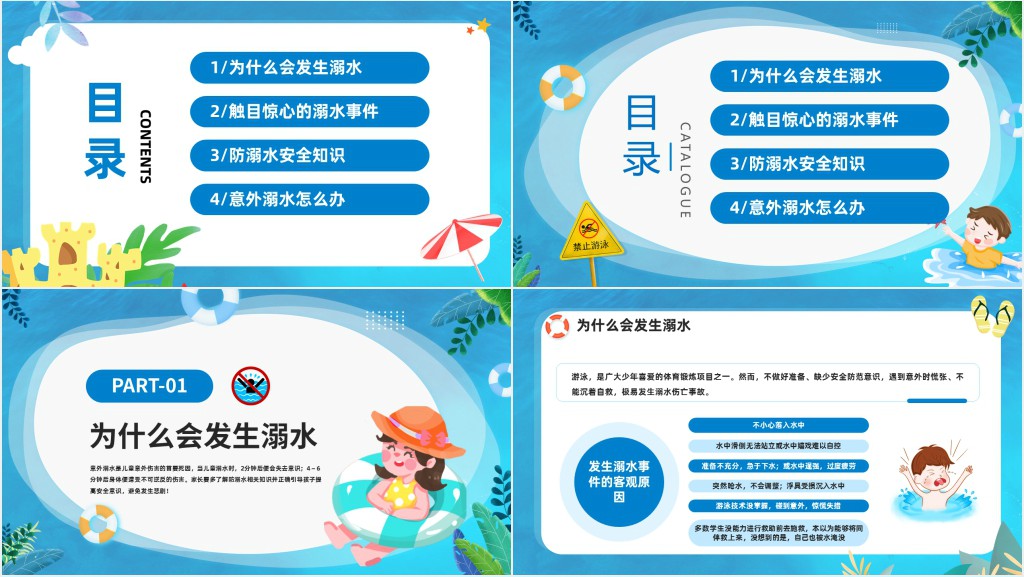 防溺水安全齐行动PPT课件