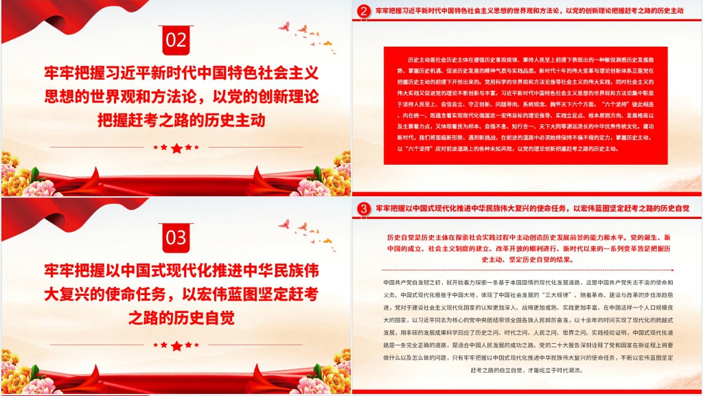 以五个牢牢把握走好新时代新征程的赶考之路PPT党课 以五个牢牢把握走好新时代新征程的赶考之路PPT党课