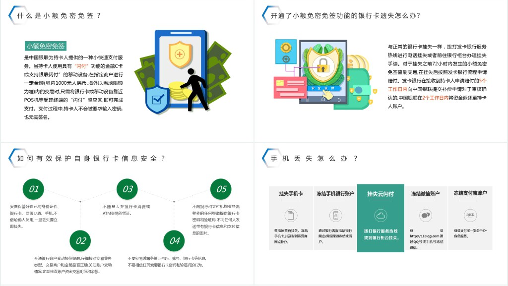 关注网络安全知识手册内容PPT模板