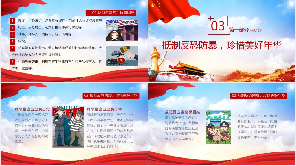 反恐制暴应急预案处置安全知识宣传PPT党课 反恐制暴应急预案处置安全知识宣传PPT党课