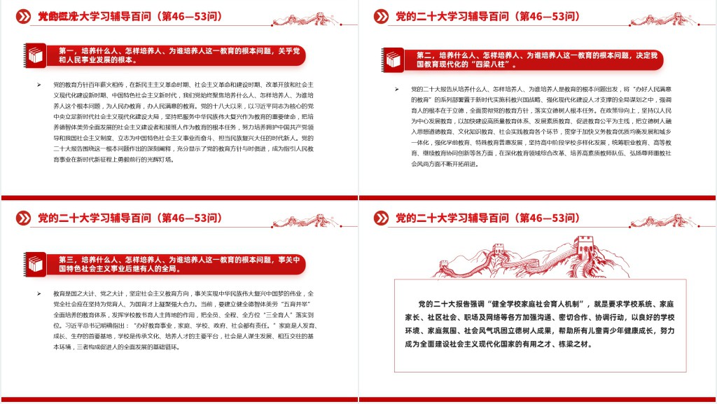 党二十大报告学习辅导百问（第46—53问）关于中国式现代化PPT党课