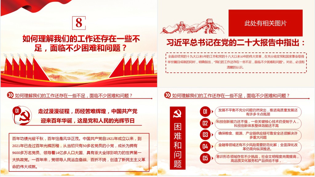 党的二十大学习辅导百问PPT党课 党的二十大学习辅导百问PPT党课