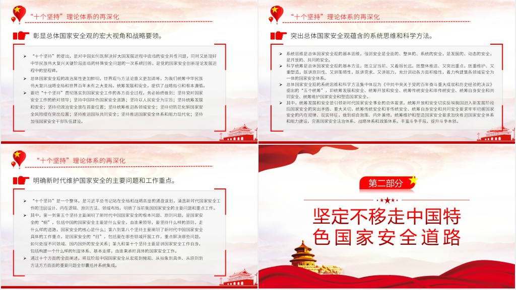 深入学习宣传贯彻《总体国家安全观学习纲要》PPT党课 深入学习宣传贯彻《总体国家安全观学习纲要》PPT党课