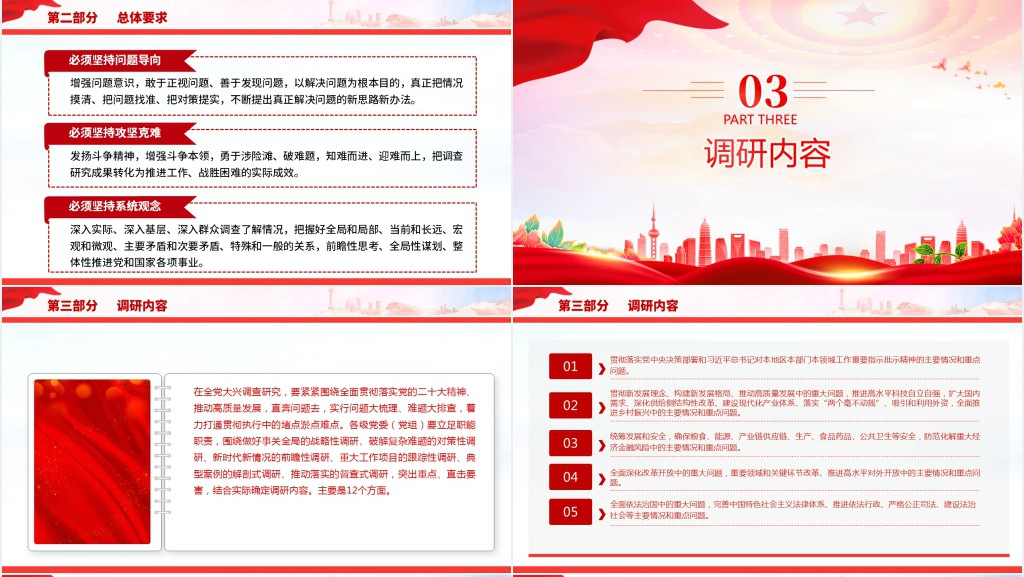 关于在全党大兴调查研究的工作方案PPT党课 关于在全党大兴调查研究的工作方案PPT党课