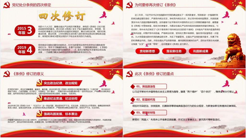 中国共产党纪律处分条例党课党员学习解读宣传PPT党课 中国共产党纪律处分条例党课党员学习解读宣传PPT党课