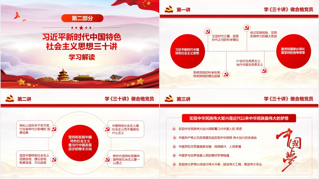 习近平新时代中国特色社会主义思想三十讲PPT党课 习近平新时代中国特色社会主义思想三十讲PPT党课