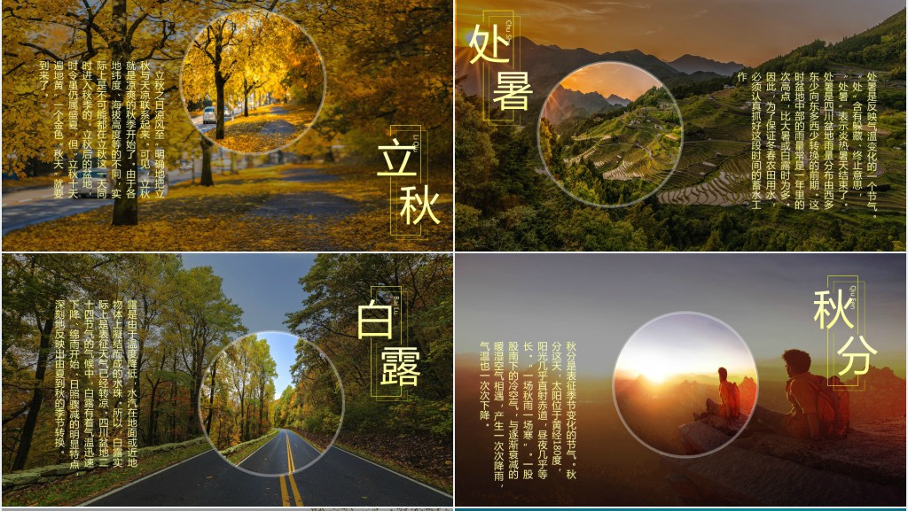 二十四节气来源的简单介绍PPT模板