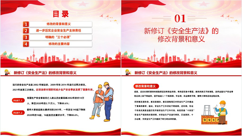 2023新《安全生产法》PPT模板 2023新《安全生产法》PPT模板