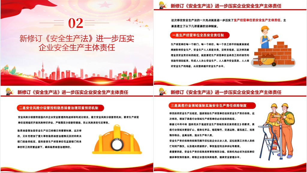 2023新《安全生产法》PPT模板 2023新《安全生产法》PPT模板