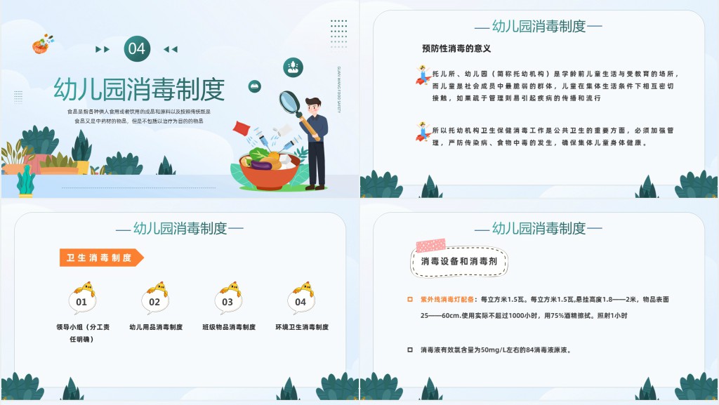 幼儿园食品安全教育教师培训PPT课件