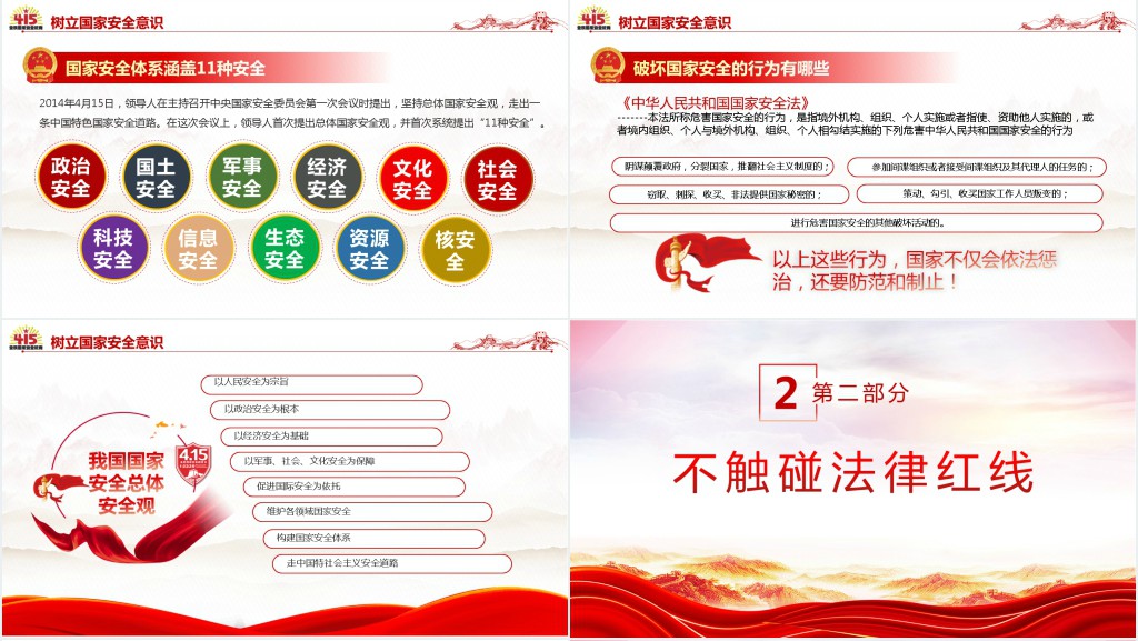 党政风2023全民国家安全教育日PPT党课 党政风2023全民国家安全教育日PPT党课