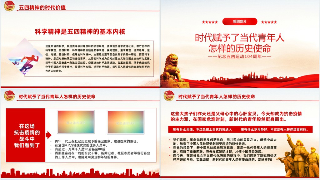 弘扬五四精神挥洒热血青春PPT课件 弘扬五四精神挥洒热血青春PPT课件