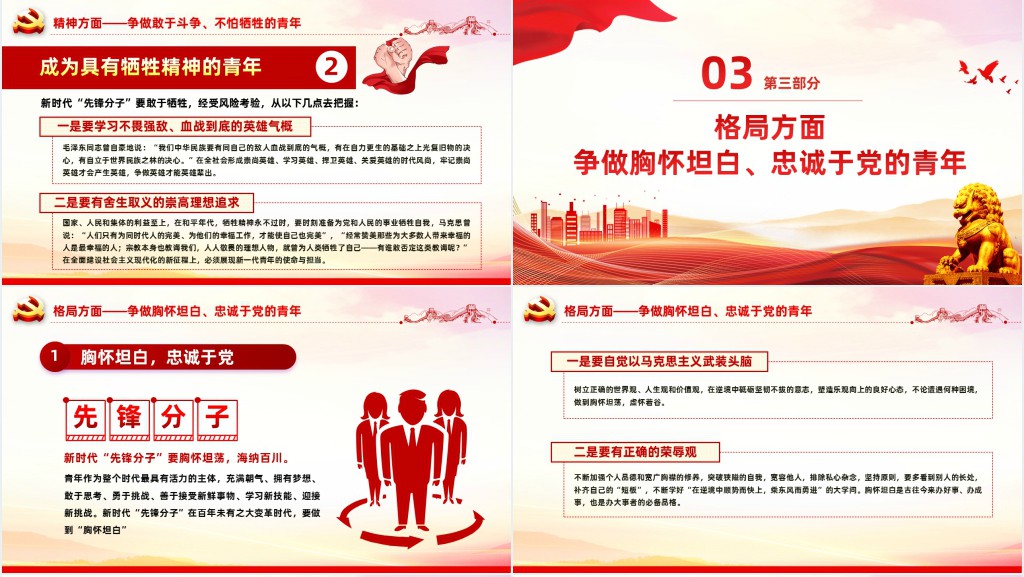 广大青年要在奋进新征程中争当先锋PPT党课 广大青年要在奋进新征程中争当先锋PPT党课