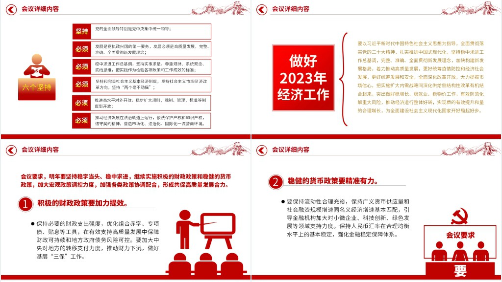 中央经济工作会议精神PPT党课 中央经济工作会议精神PPT党课