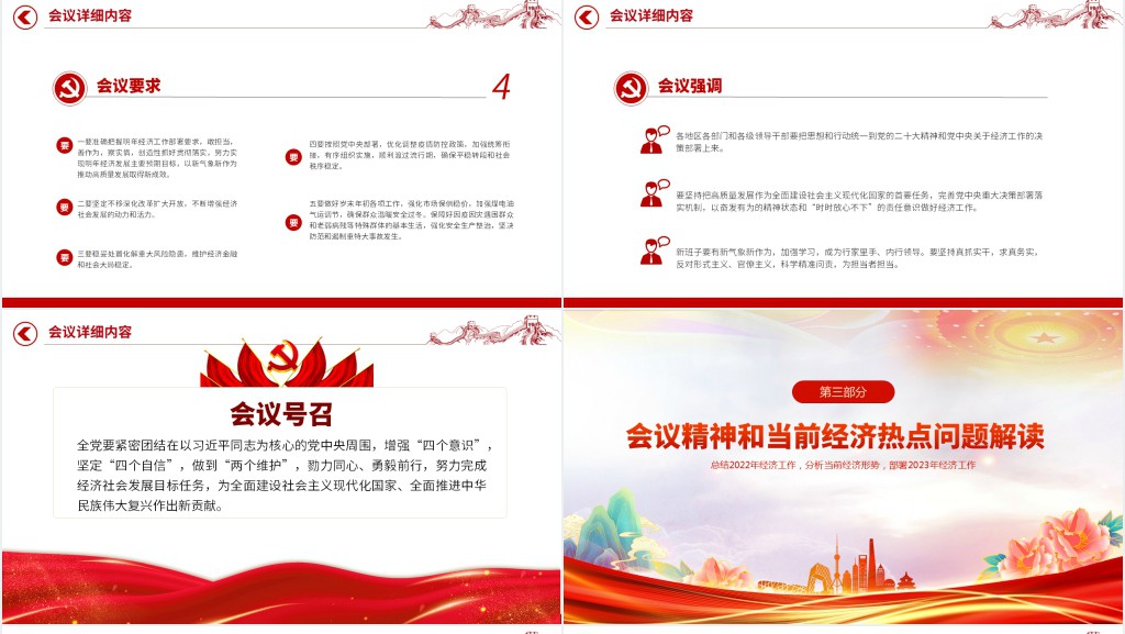 中央经济工作会议精神PPT党课 中央经济工作会议精神PPT党课