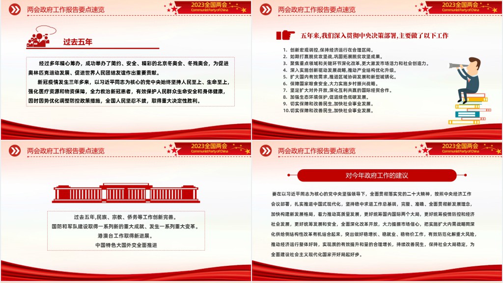 全国两会政府工作报告要点速览PPT党课 全国两会政府工作报告要点速览PPT党课