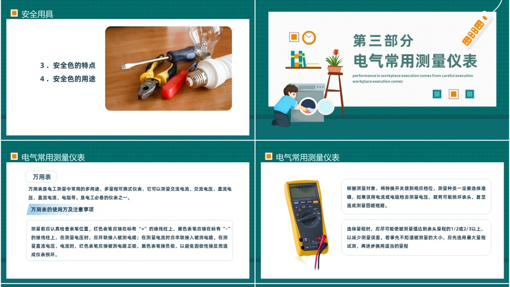 电力安全生产知识PPT模板 电力安全生产知识PPT模板