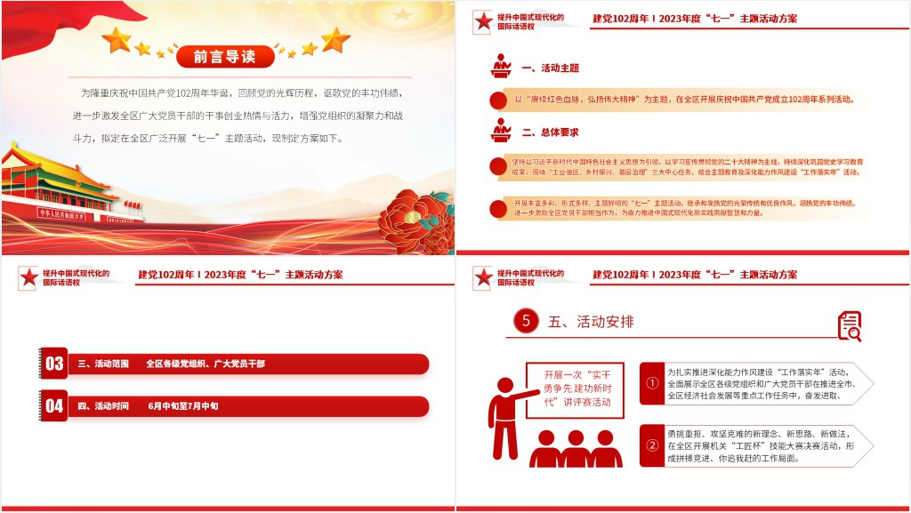 庆祝建党102周年讴歌党的丰功伟绩凝聚奋进力量PPT党课 庆祝建党102周年讴歌党的丰功伟绩凝聚奋进力量PPT党课