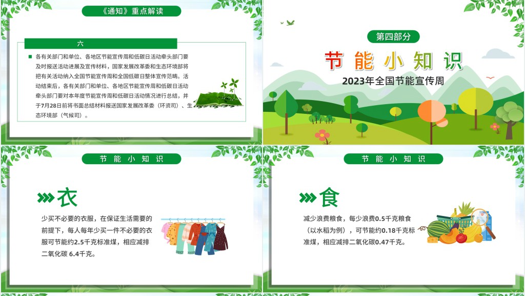 第XX个全国节能宣传周PPT模板 第XX个全国节能宣传周PPT模板