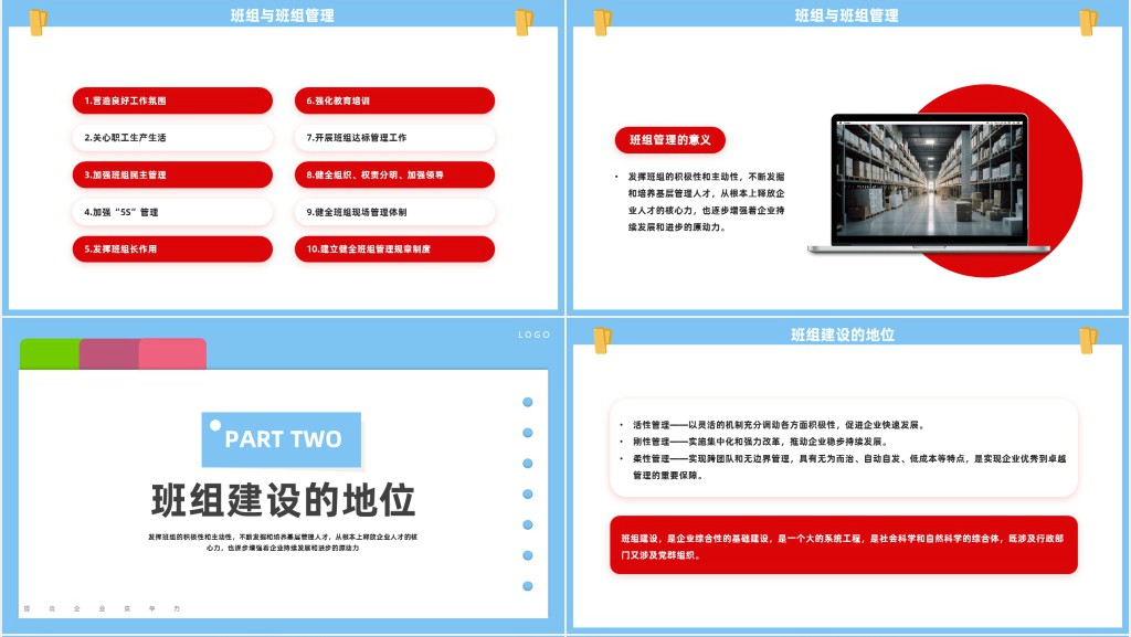 创建六型班组提高企业竞争力PPT商务风提高企业竞争力课件