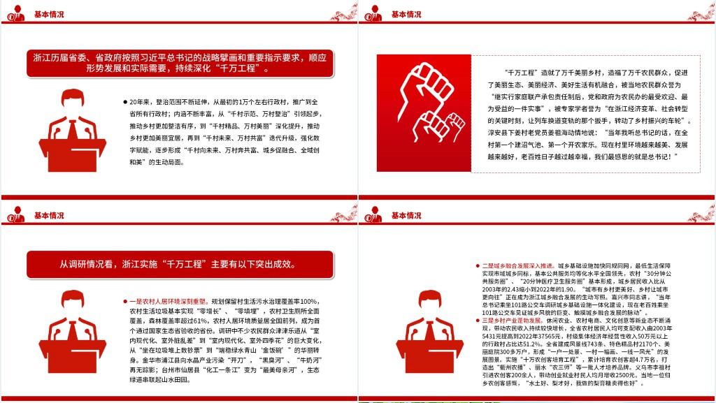 总结推广浙江“千万工程”经验PPT党课 总结推广浙江“千万工程”经验PPT党课