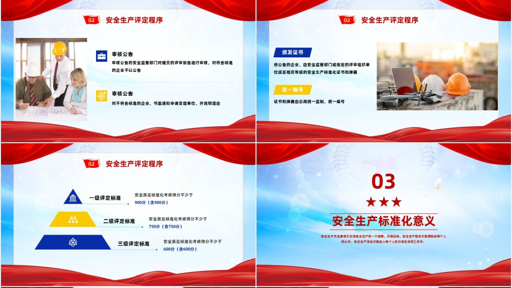 商务风企业推进标准化建设织牢生产安全网PPT模板