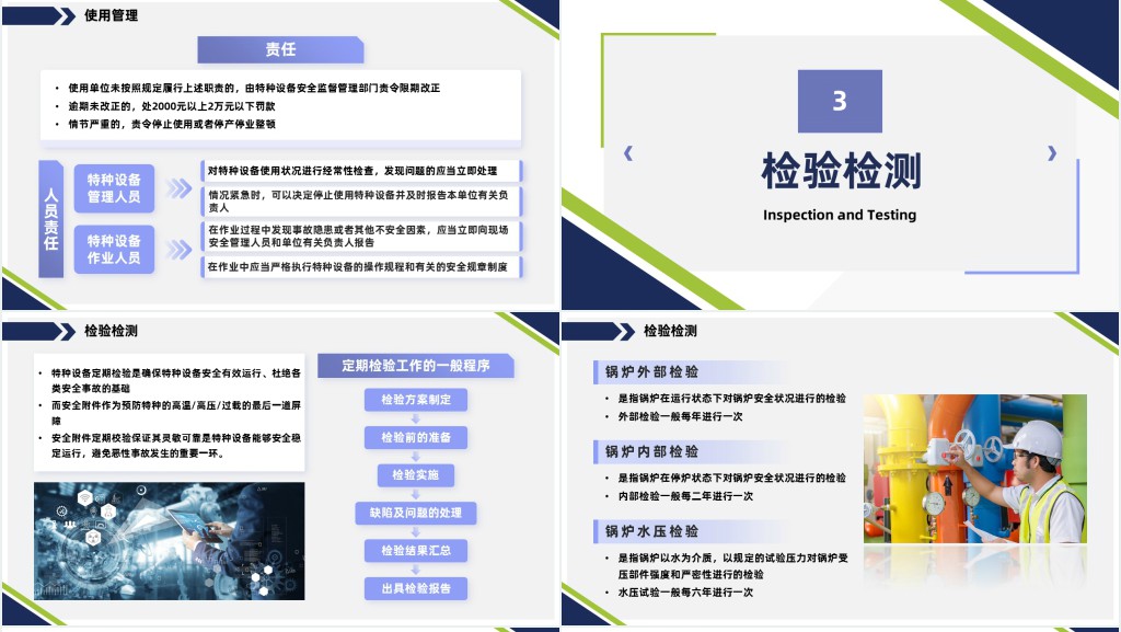 特种设备培训PPT商务风特种设备使用管理检验检测培训课件
