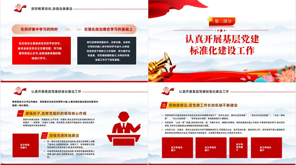 党支部工作总结及2023年党建工作计划PPT党课 党支部工作总结及2023年党建工作计划PPT党课
