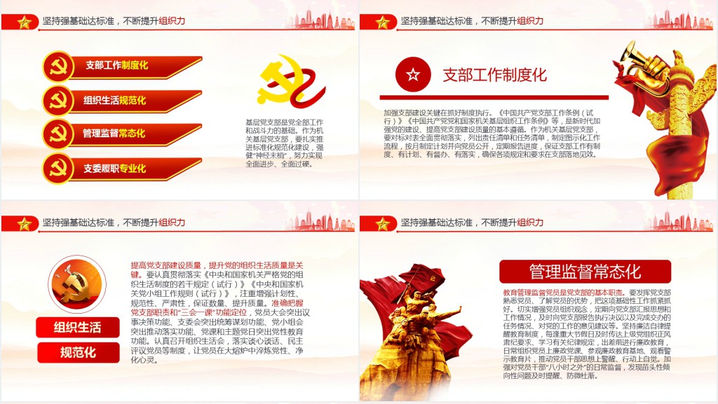 党支部特色党建工作经验交流PPT党课 党支部特色党建工作经验交流PPT党课