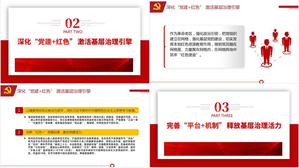 引领网格化管理推动基层社会治理PPT模板 引领网格化管理推动基层社会治理PPT模板