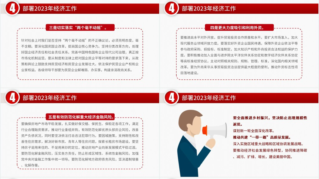 经济工作怎么干定调经济工作PPT模板 经济工作怎么干定调经济工作PPT模板