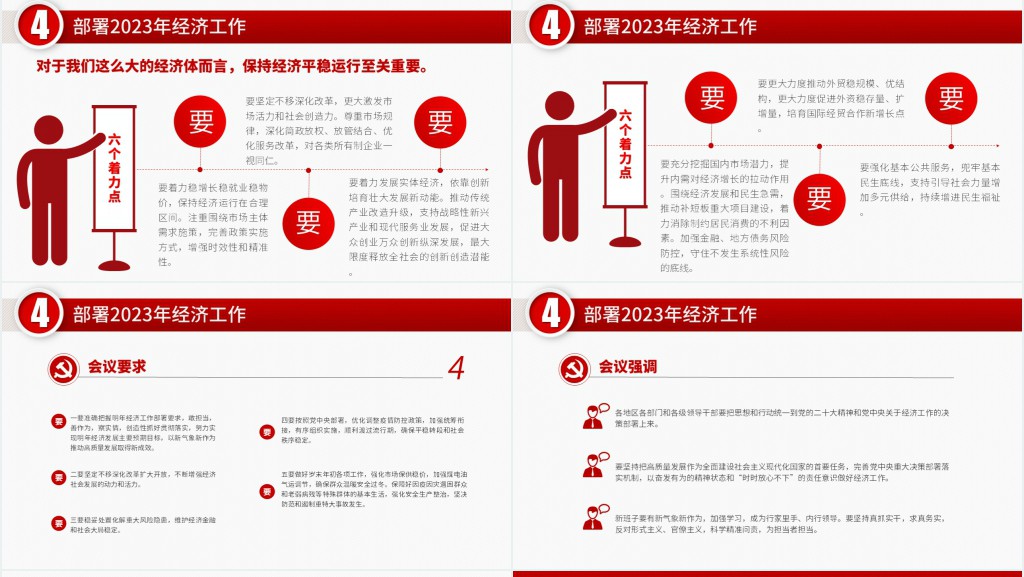 经济工作怎么干定调经济工作PPT模板 经济工作怎么干定调经济工作PPT模板