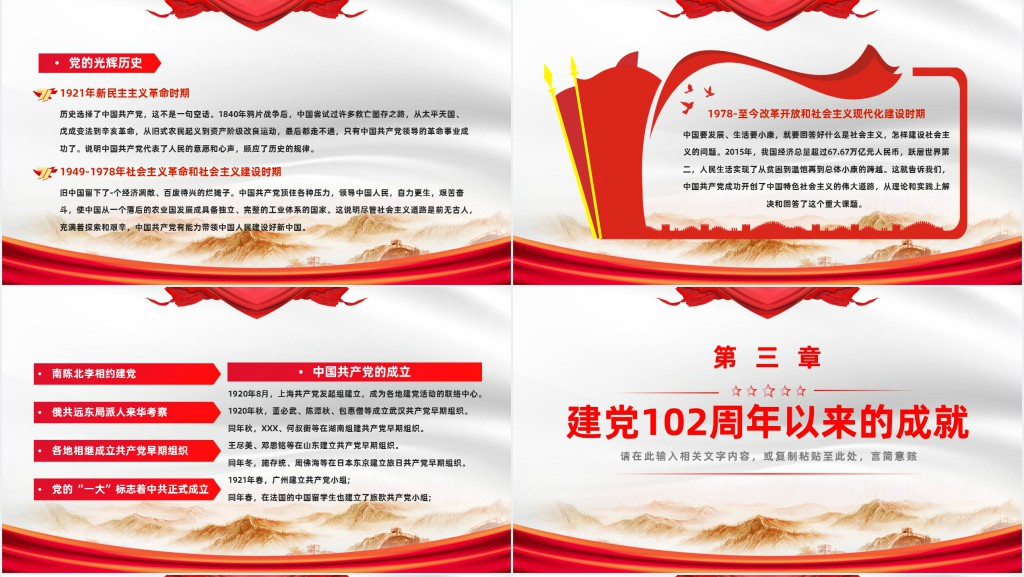 七一建党节102周年专题PPT党课 七一建党节102周年专题PPT党课