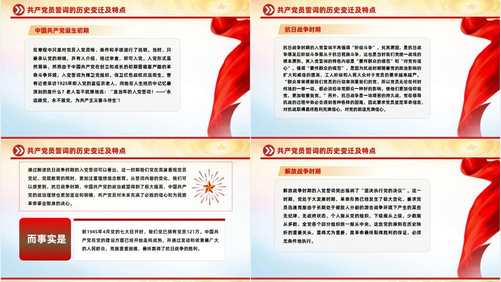 重温入党誓词凝聚奋进力量PPT党课 重温入党誓词凝聚奋进力量PPT党课