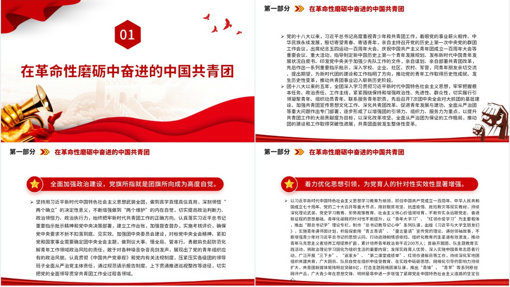 中国共产主义青年团第十九次全国代表大会报告全文PPT课件 中国共产主义青年团第十九次全国代表大会报告全文PPT课件