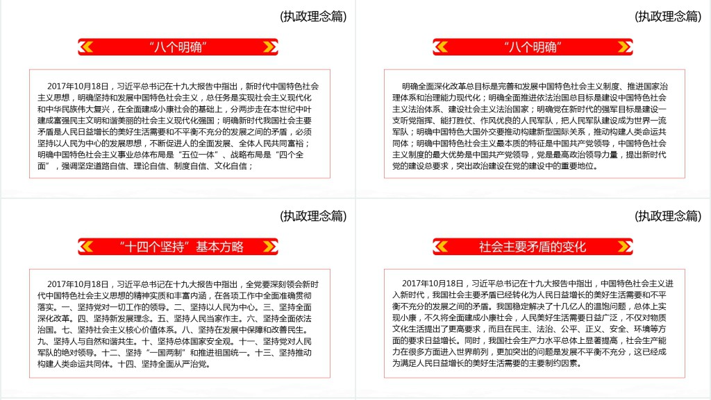 十八大以来党员干部应知应会词汇PPT党课 十八大以来党员干部应知应会词汇PPT党课