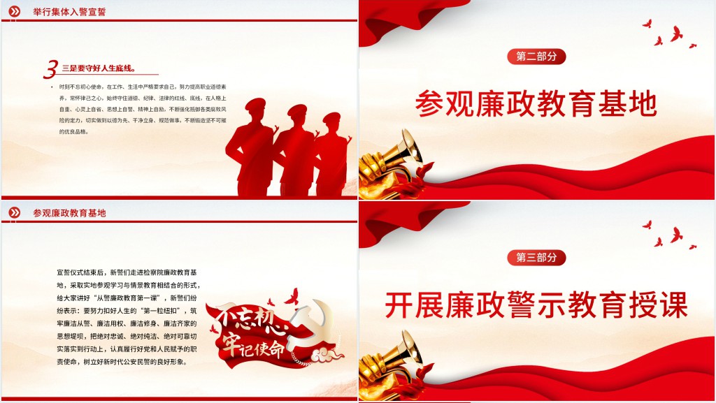 新警廉政教育扣好廉洁从警第一粒扣子PPT党课 新警廉政教育扣好廉洁从警第一粒扣子PPT党课