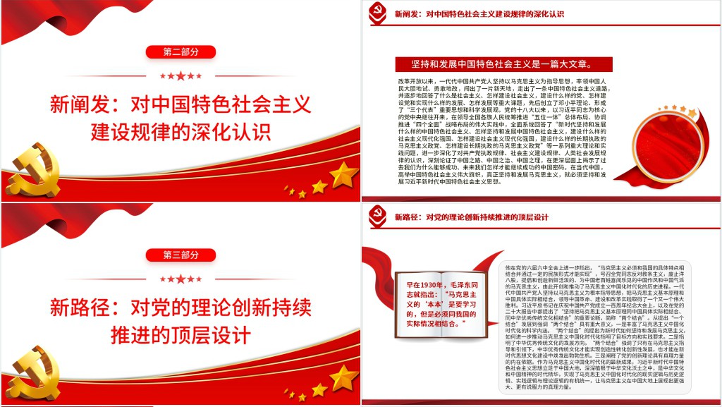 集中展现马克思主义中国化时代化新的飞跃PPT党课 集中展现马克思主义中国化时代化新的飞跃PPT党课