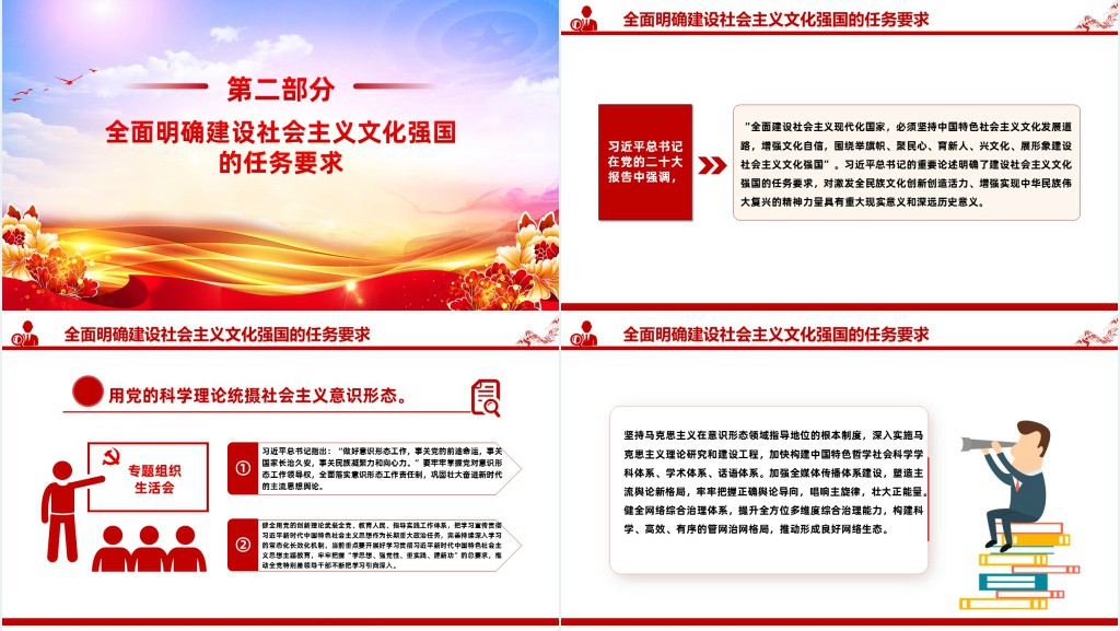 建设社会主义文化强国PPT党课 建设社会主义文化强国PPT党课