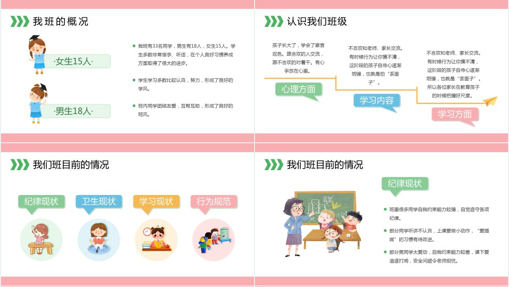 卡通风春季开学小学家长会课件 卡通风春季开学小学家长会课件