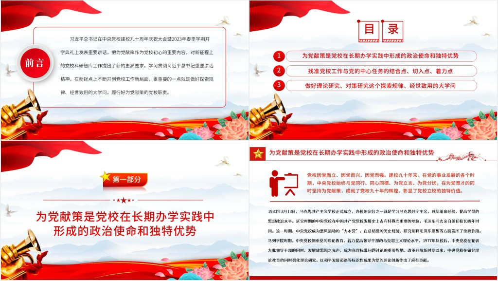 担当好为党献策的党校职责PPT党课 担当好为党献策的党校职责PPT党课
