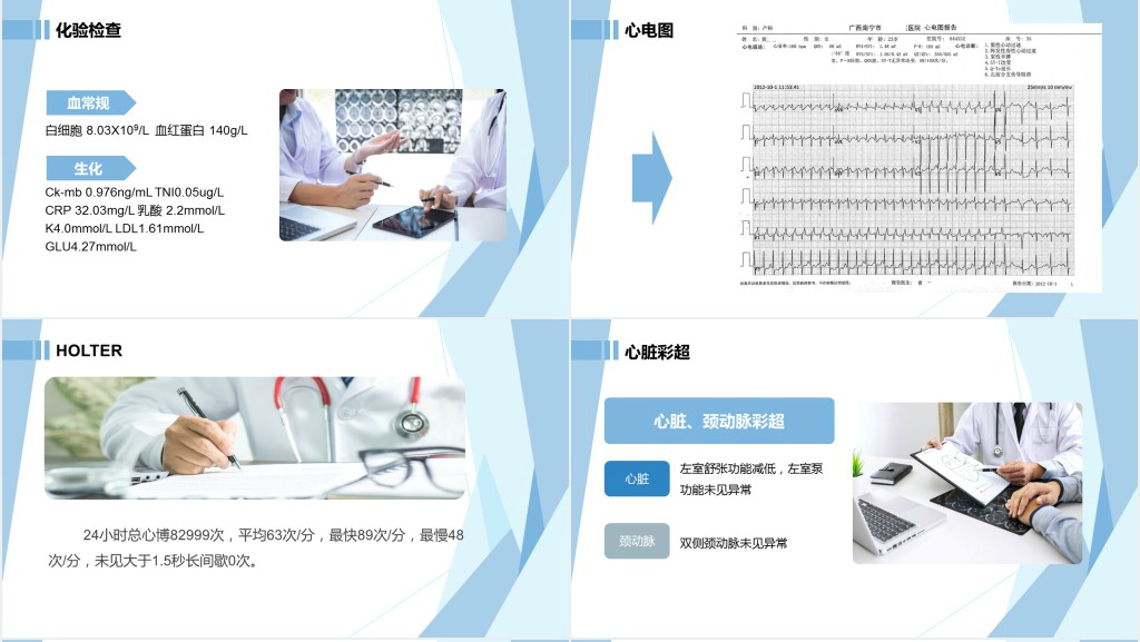 病例汇报PPT清新商务医疗通用PPT