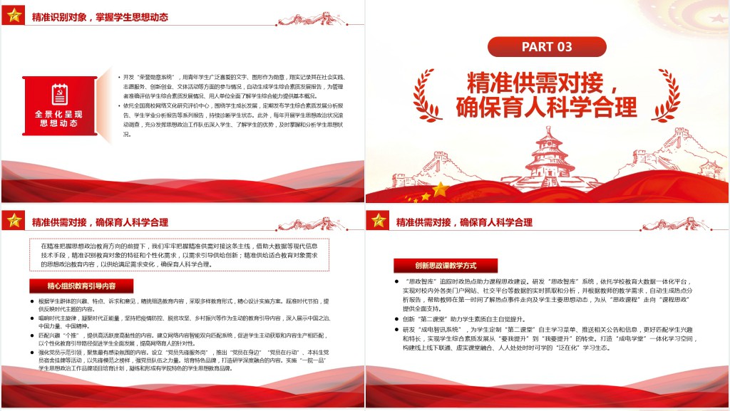 系统推进“精准思政”着力培育时代新人PPT党课 系统推进“精准思政”着力培育时代新人PPT党课