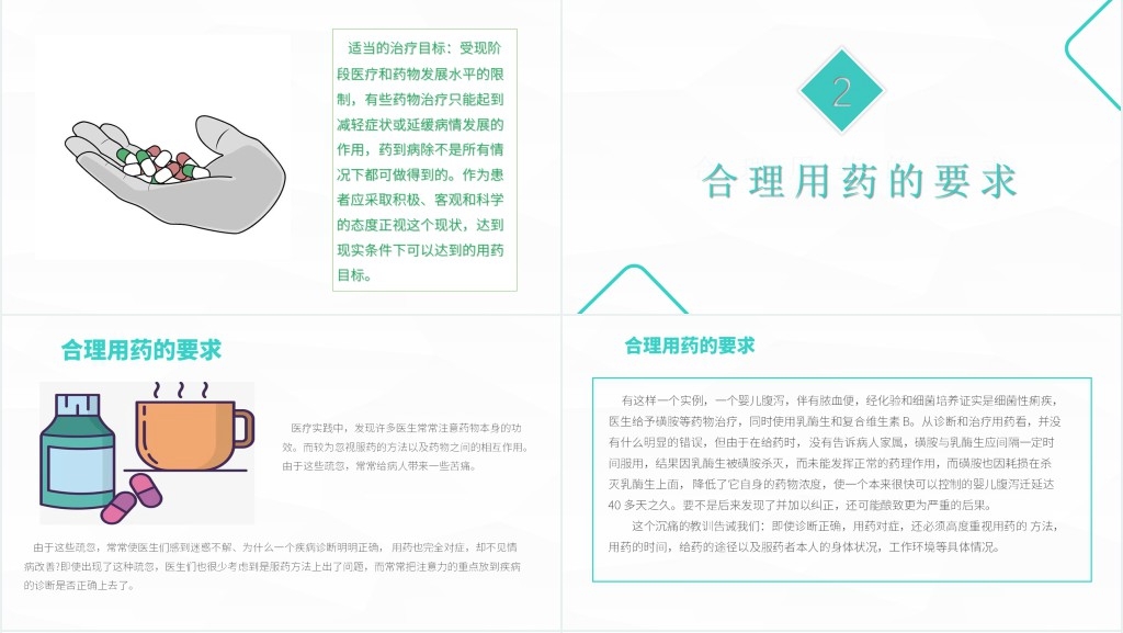 合理用药PPT清新简约医疗通用PPT