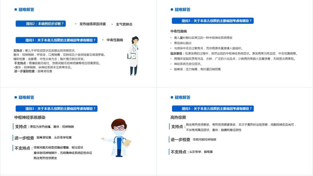 小儿发热惊厥病例分析PPT模板 小儿发热惊厥病例分析PPT模板