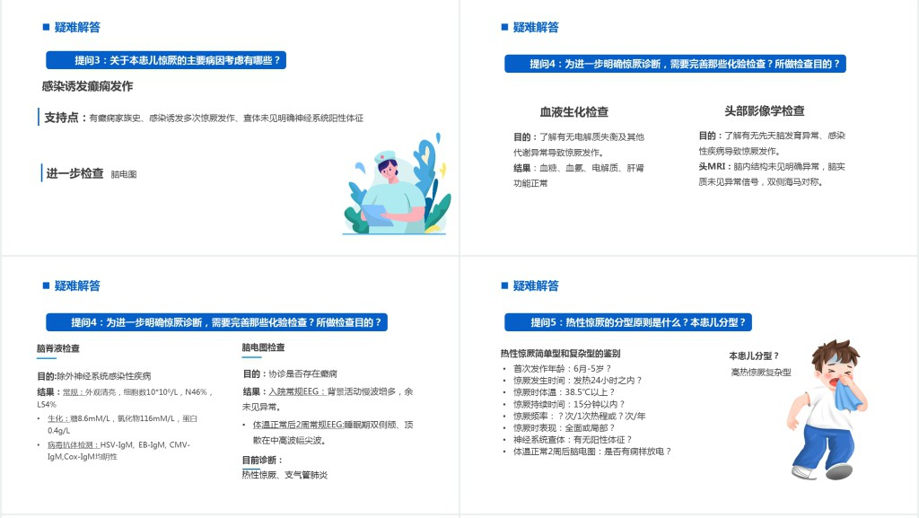 小儿发热惊厥病例分析PPT模板 小儿发热惊厥病例分析PPT模板