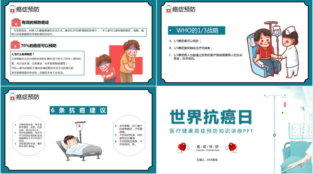 世界抗癌日防治知识讲座PPT课件 世界抗癌日防治知识讲座PPT课件